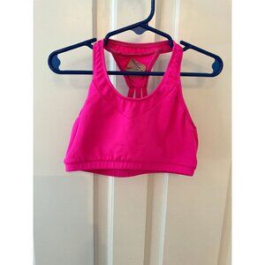 MotionWear Neon Pink Sports Bra Lined Size Girls 12/14